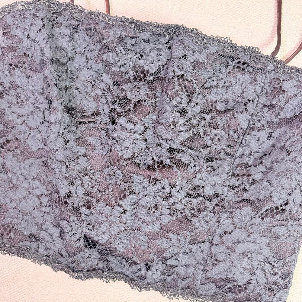 Scott McClintock Gunne Sax Blue Lace Corset Cami Crop Top Y2K Whimsygoth Fairy